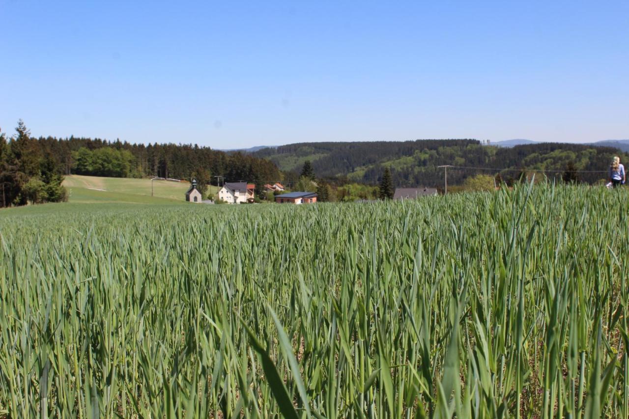 Moderne Ferienwohnung Mit Eigenem Garten Und Traumhaften Blick Wilhelmsthal Eksteriør bilde